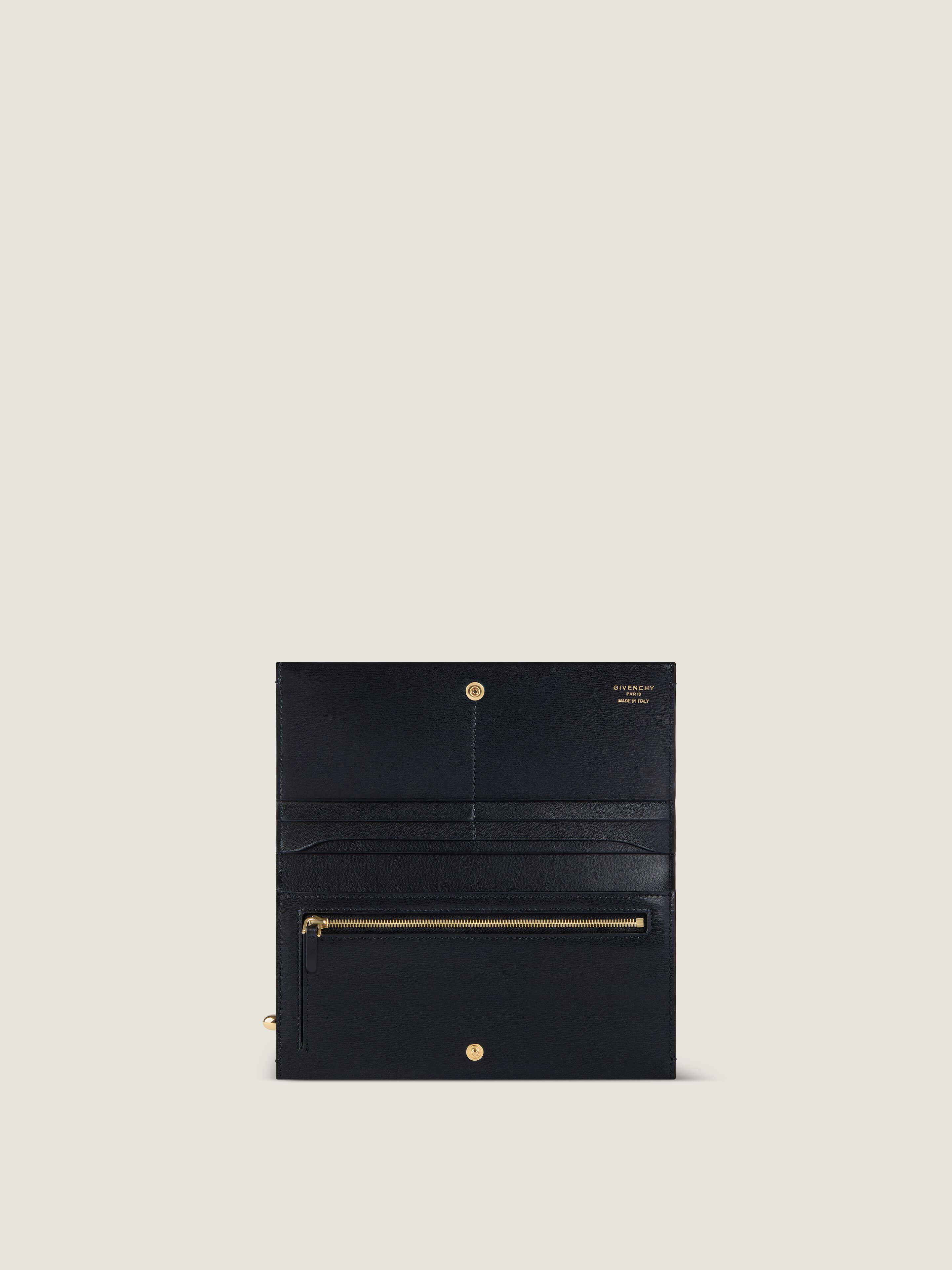 Pinch long wallet in leather